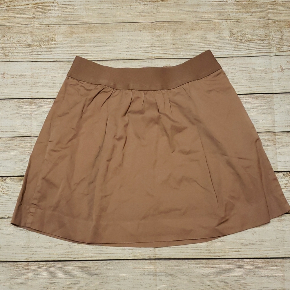J. Crew Cute Dark Tan Skirt, NWOT, Size 0 did not fit me!